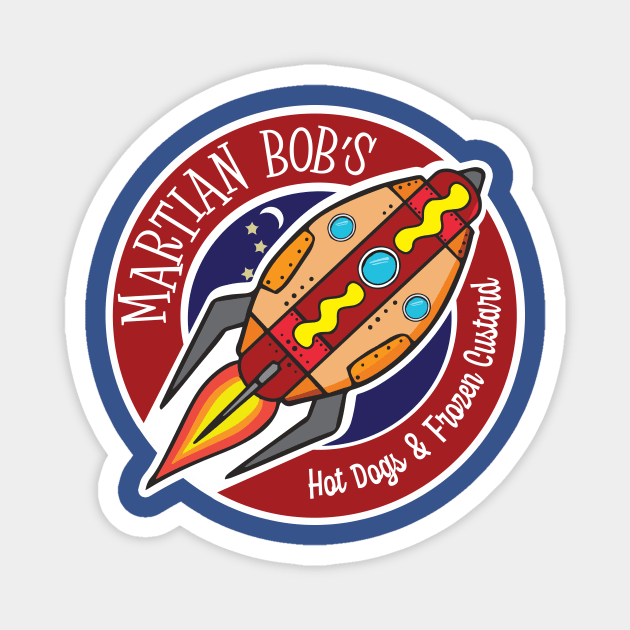 Martian Bob's Hot Dogs & Frozen Custard Magnet by BoxDugArt