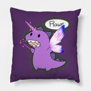 Fairy Dinosaur Rawr Pillow