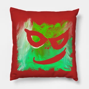 Smile green monster Pillow