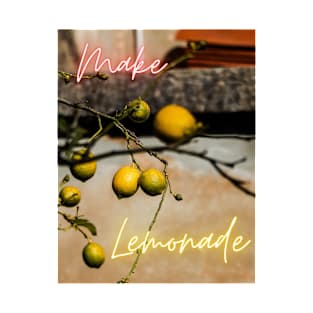 Make Lemonade - a colourful, optimistic, inspring design T-Shirt