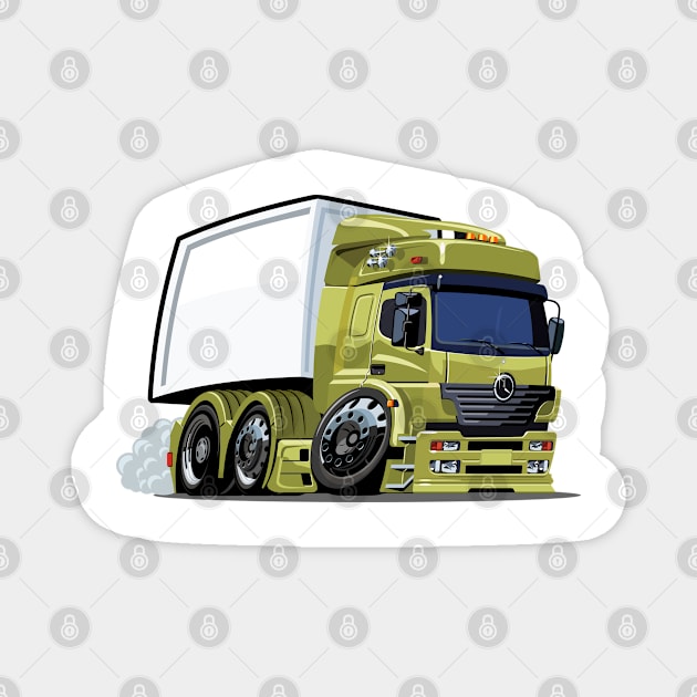 Cartoon truck Magnet by Mechanik