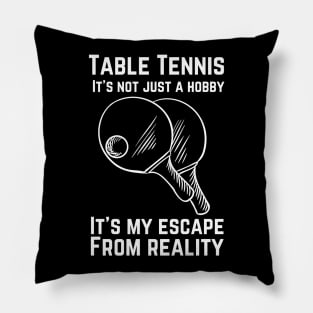 Table Tennis Ping Pong Player Lover Pillow