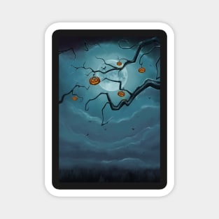 Halloween Tree Magnet