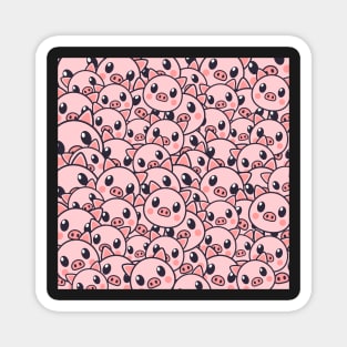 Pig Pattern - Vegan Magnet