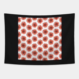 Field of brilliant red sunflowers Tapestry