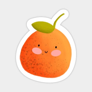 Cute Orange Sticker, Fruit Sticker Magnet