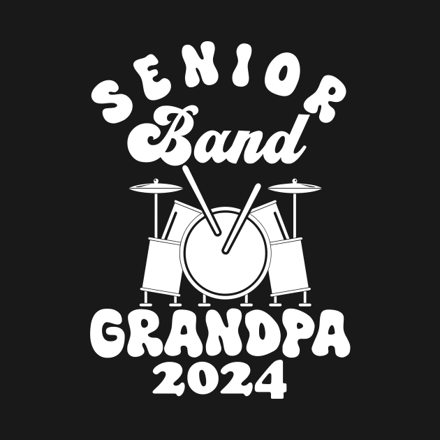 senior Band Grandpa 2024 Funny grandpa grandfather by Giftyshoop