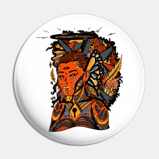 Orangrey Jupiter Cries Pin