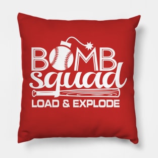 Baseball Softball Bomb Squad Home Run Dinger Club Pillow