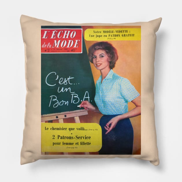 Mode Française Pillow by JonDelorme