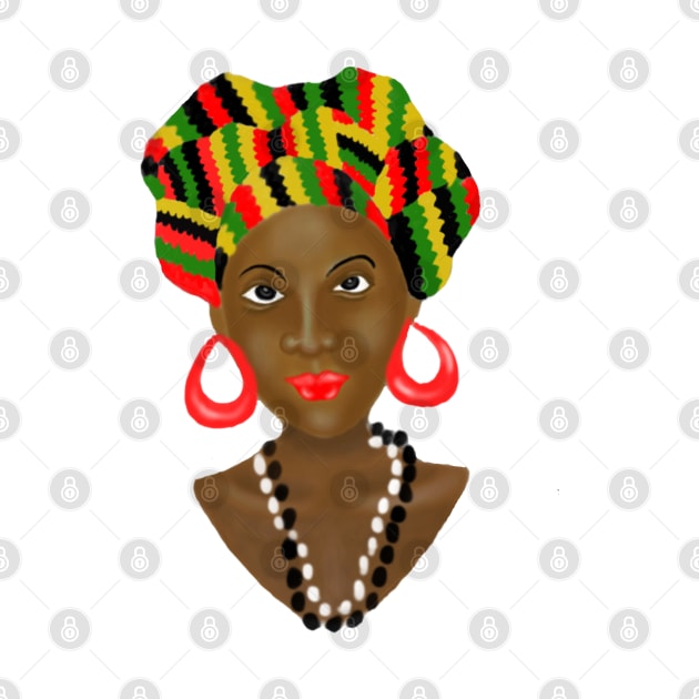 African Queen Kente Pattern by Merchweaver