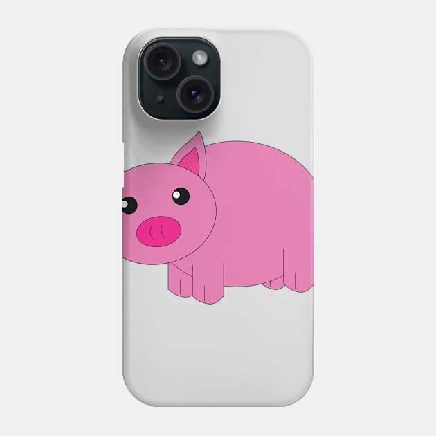 Pig : I can't move my neck Phone Case by FamiLane