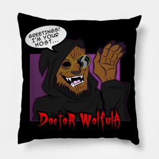 Dr. Wolfula - Comic Panel Pillow