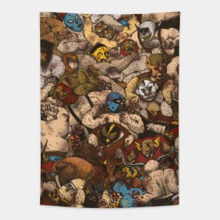 LUCHADORES Tapestry