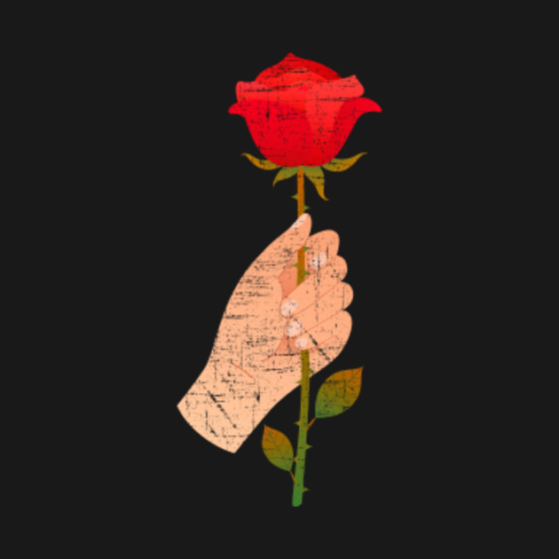 Hand Holding Red Rose Illustration Gift Design Red Rose Tapestry - 630x630 - jpeg Hand Holding Rose