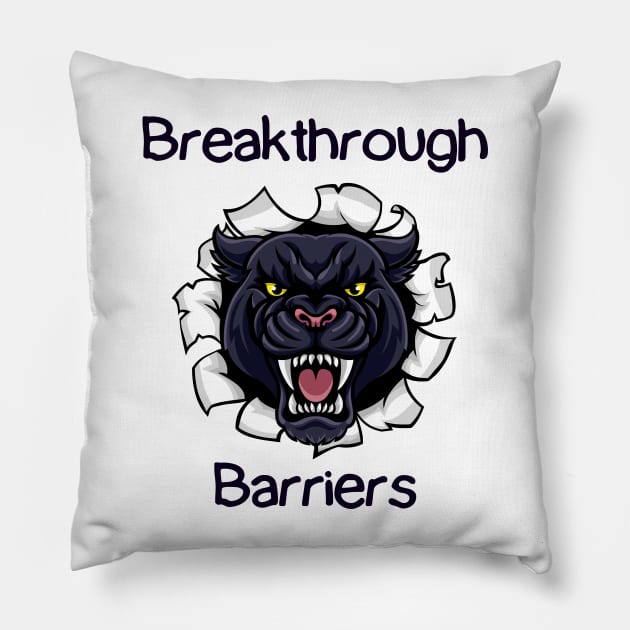Breakthrough Barriers Pillow by Claudia Williams Apparel