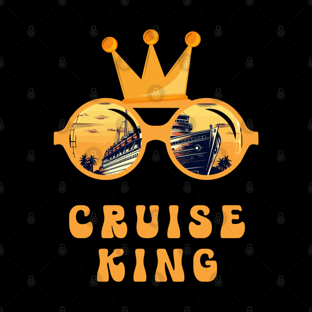 Funny Cruise King For Men by Cute Pets Graphically