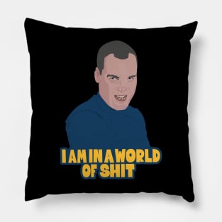 Private Gomer Pyle „I Am in a World of Shit“ Quote Tee Pillow