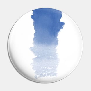 Blue Bold and Runny Brush Stroke Pin