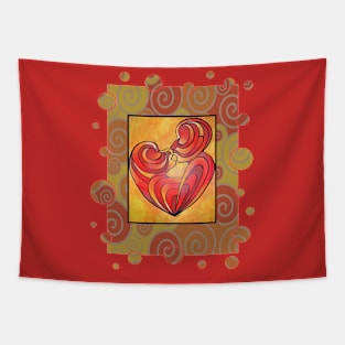 Kissing Couple Embrace And Form A Heart Vector Tapestry