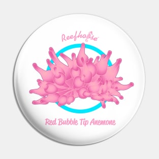 Red Bubble Tip Anemone Pin