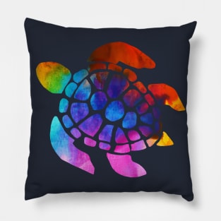 Rainbow Turtle Pillow