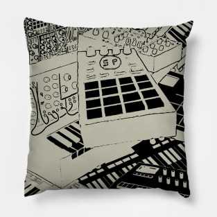 Synthesizer Art for Electronic Musician Pillow