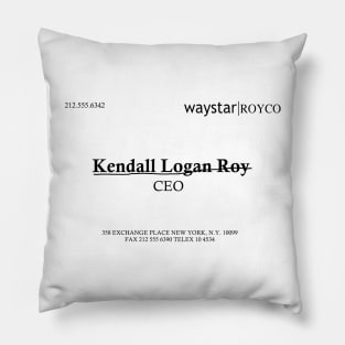 CEO KEndall Logan Roy Pillow