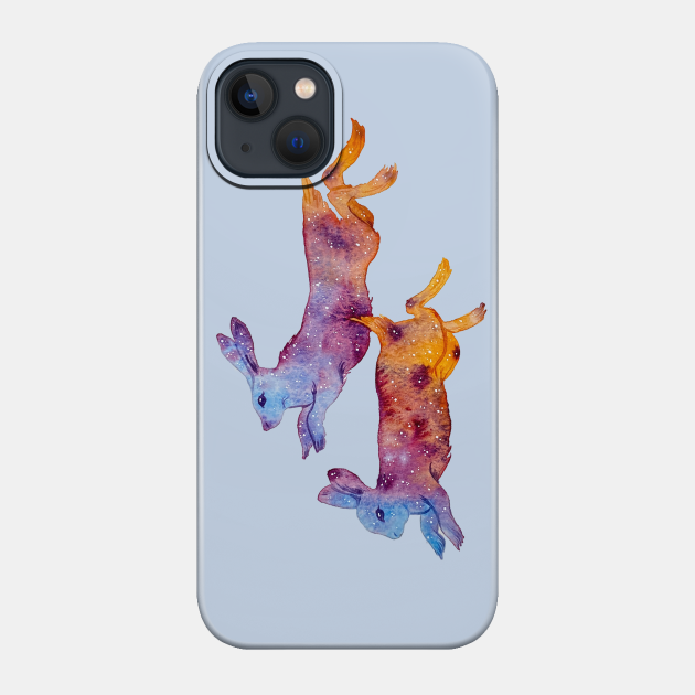 Celestial Rabbits - Bunnies - Phone Case