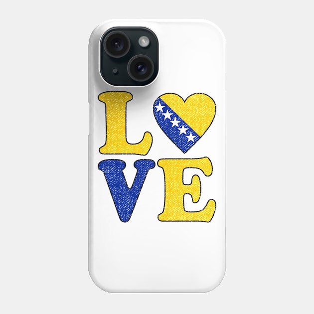 Love Bosnian Pride Bosnian Roots Phone Case by RW