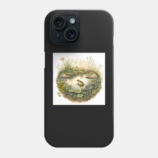 Watercolor Frog Pond Phone Case