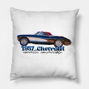 1957 Chevrolet Corvette Convertible Pillow