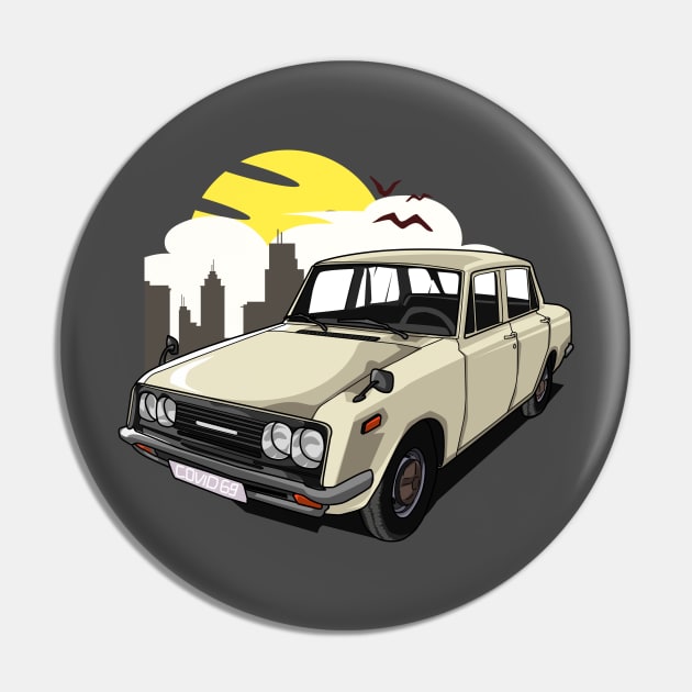 Covid 1969 Classic car Pin by CoretanVector