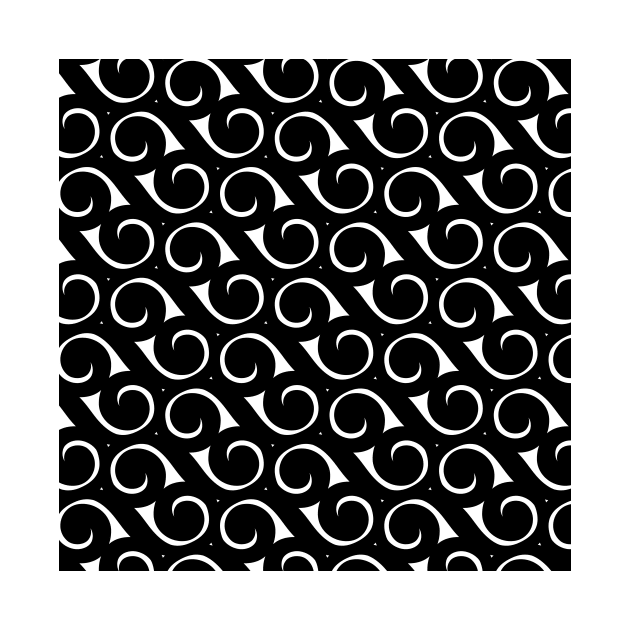 Wave Pattern in Black by Makanahele