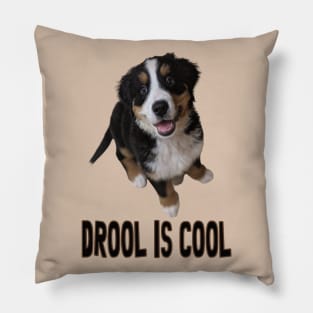 Bernese Mountain Dog Puppy drool is cool Pillow