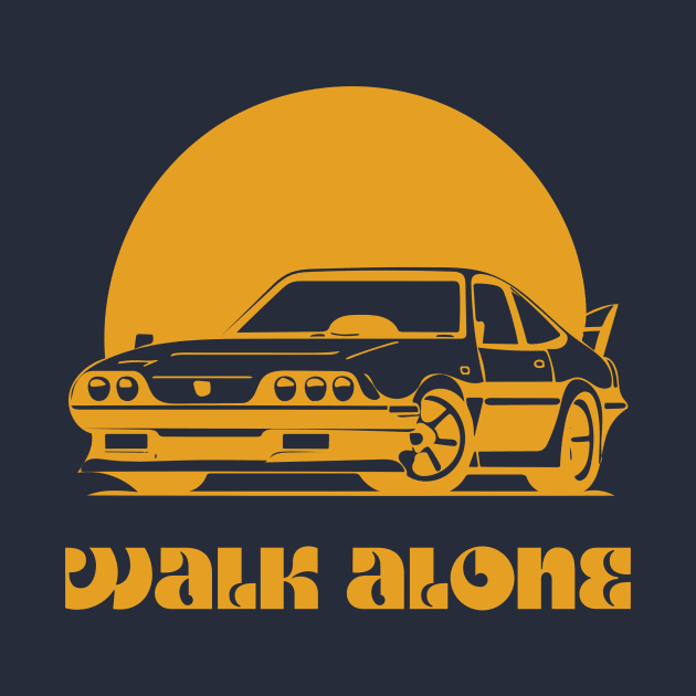 Walk Alone Oldtimer Car Drawing by yourstruly