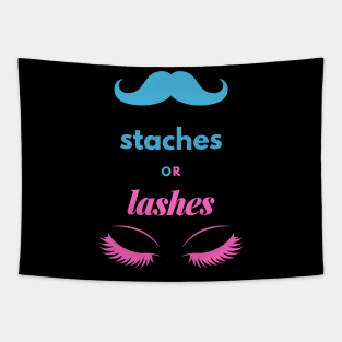 Staches or Lashes Tapestry