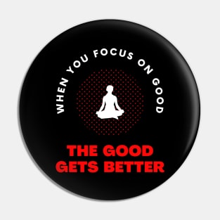 When you focus on good yoga motivational design Pin