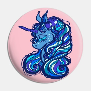 Blueberry Unicorn Pin
