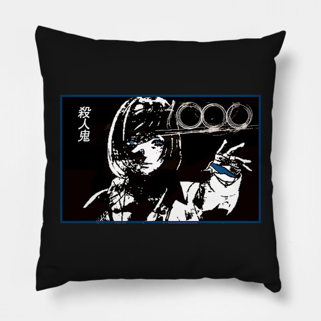 Akudama Drive `` CUTTHROAT '' V2 Pillow by riventis66