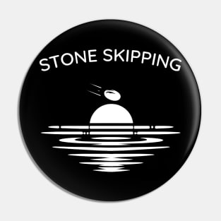 Stone Skipping Skimming Pin