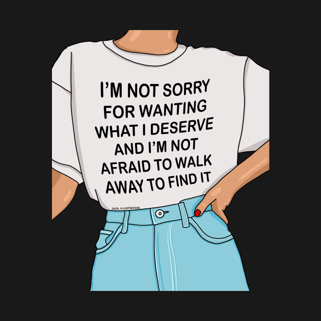 I'm not sorry by ZAZA