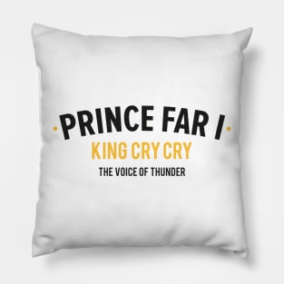 Reggae Royalty: Prince Far I - The King of Cry Cry Pillow