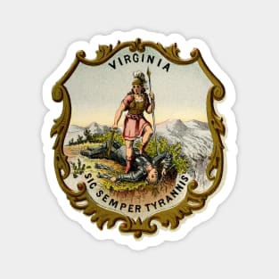 1876 Virginia Coat of Arms Magnet