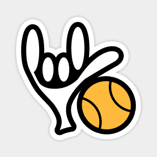 ASL Sign Language Love Padel Magnet