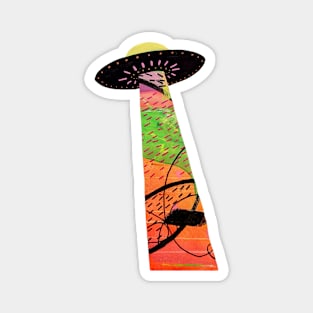 Colorful UFO Magnet