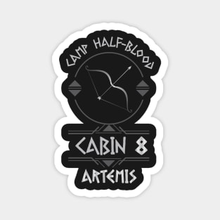 Cabin #8 in Camp Half Blood, Child of Artemis – Percy Jackson inspired design Magnet