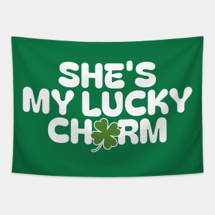 She’s My Lucky Charm Couples St Patricks Day Tapestry