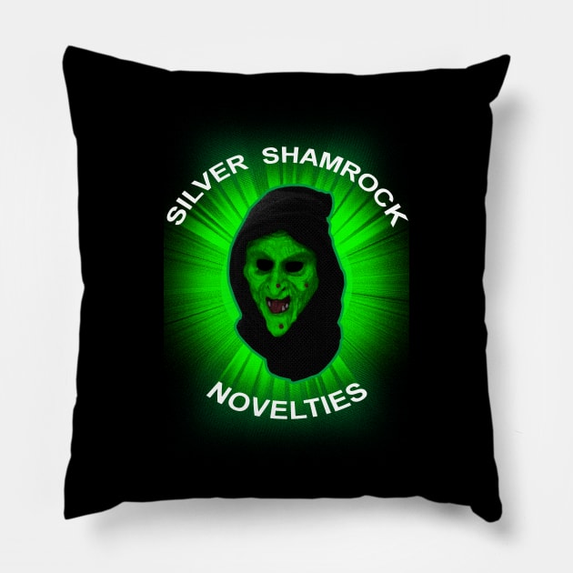 Silver Shamrock Witch Pillow by SquareDog