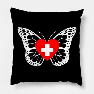 Nurse Butterfly Design Pillow